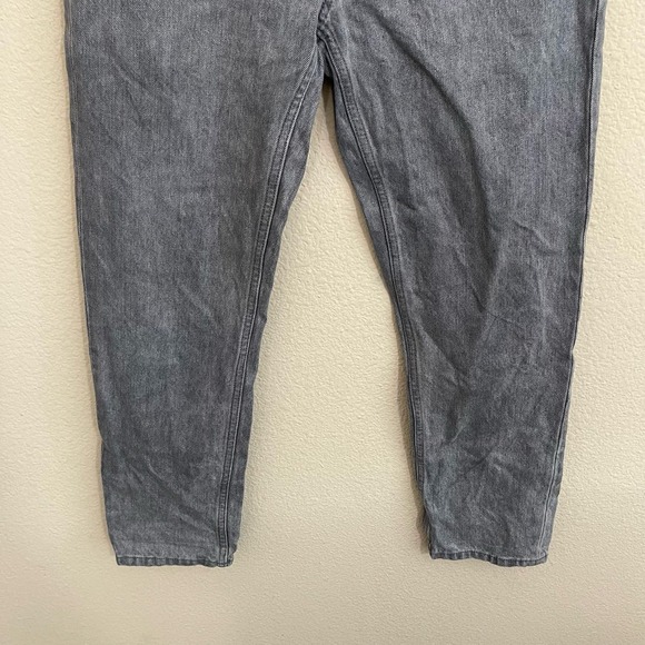 Everlane The '90s Cheeky High-Rise Button-Fly Cropped Denim Jeans Acid Grey 25 - Picture 10 of 15